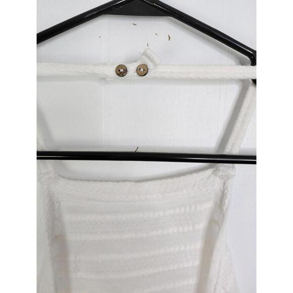 Free People Top Womens XS Beach Tie Back High Neck Halter Boho Hippie Cotton - Picture 7 of 9